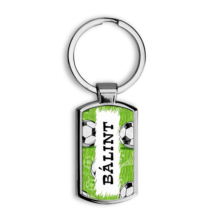 Focis 2 elegáns fém kulcstartó Bálint