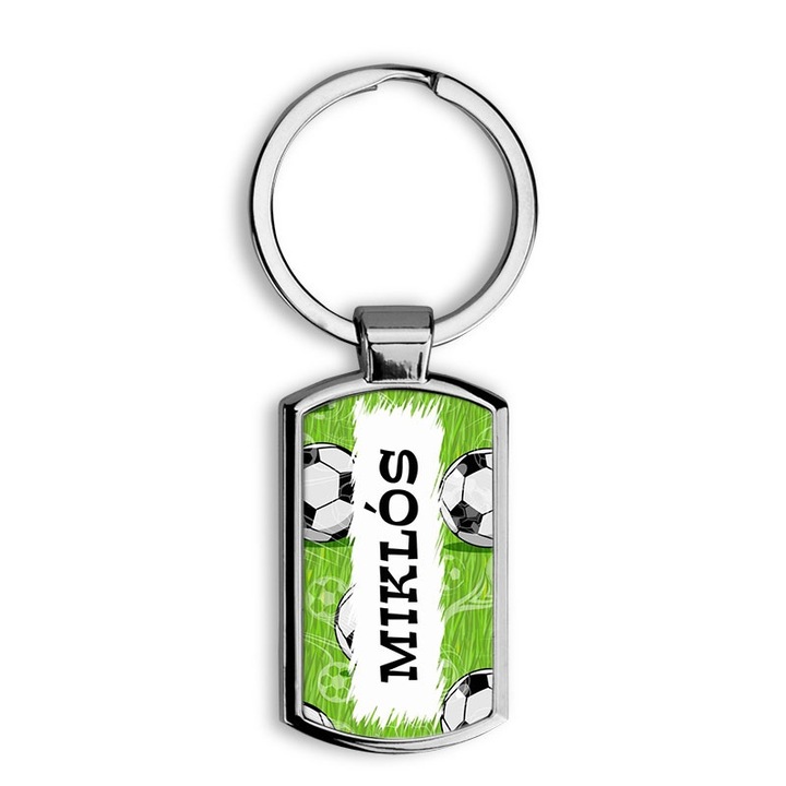 Focis 2 elegáns fém kulcstartó Miklós