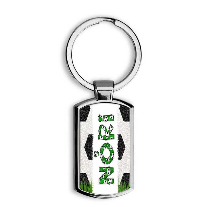 Focis fehér elegáns fém kulcstartó Nóri