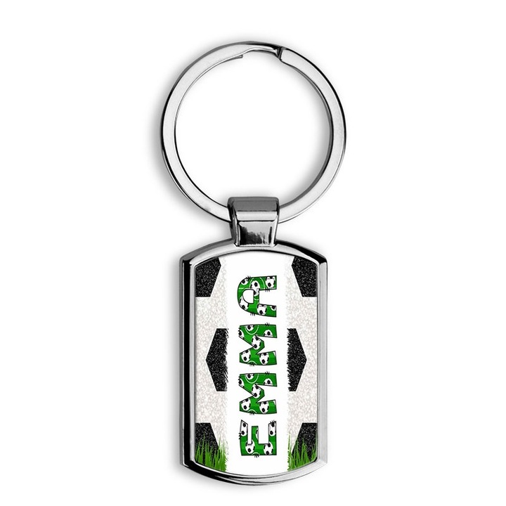 Focis fehér elegáns fém kulcstartó Emma