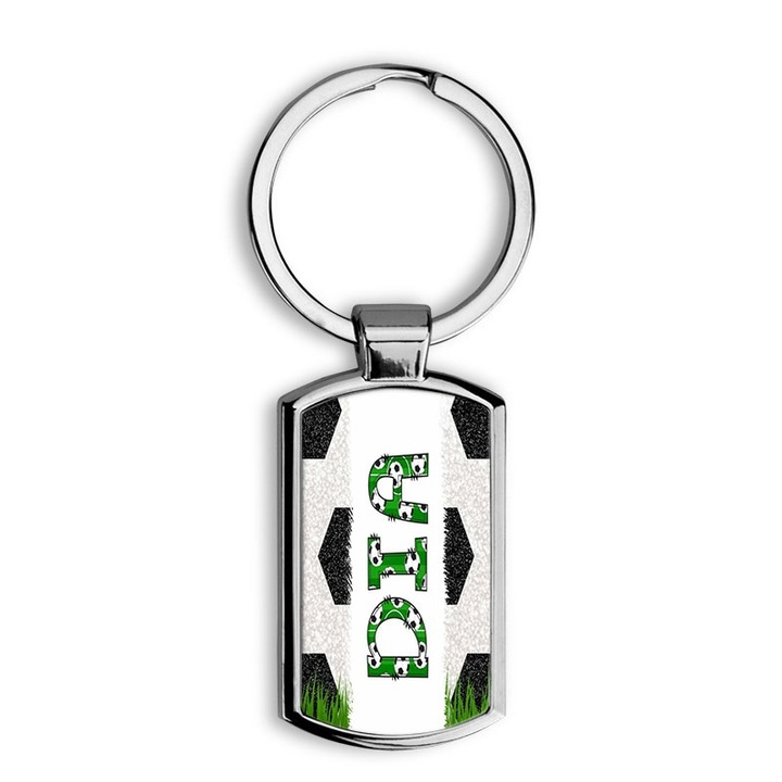 Focis fehér elegáns fém kulcstartó Dia