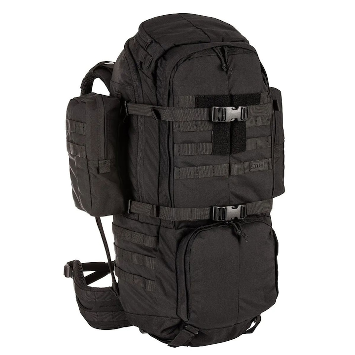 Rucsac drumetie, 5.11 Tactical, Poliester, Cu fermoar, Negru, S/M