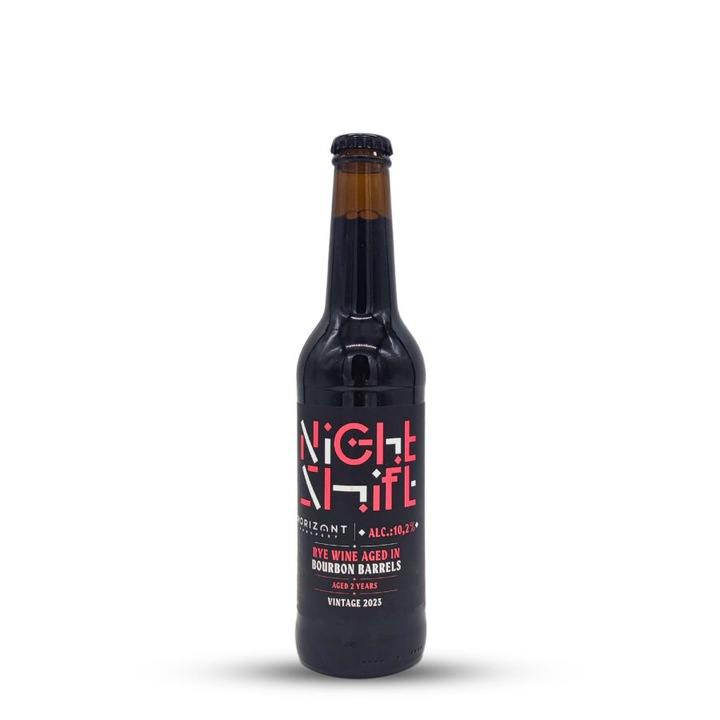 Night Shift Vintage 2023 Rye Wine Aged In Bourbon Barrels, Horizont (HU), 0, 33L - 10, 2%