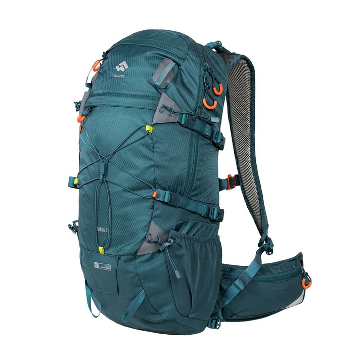 Rucsac drumetie, Alpinus, 30 l, Nailon, Verde