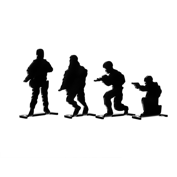 Set tinte metalice, Blackfire, 6-10 cm, Negru