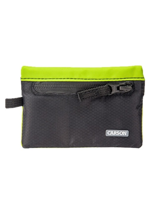 Водоустойчив портфейл Carson черно зелен 11.4x1.7x8.6cm
