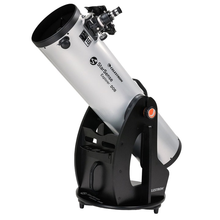 Telescop Celestron StarSense Explorer DX, reflector Newtonian 254mm, montura Dobson, StarBright XLT, negru