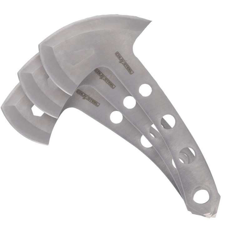 Set 3 topoare de aruncat, Cold Steel, Inox, 127 mm, 3 x 208 g, Gri