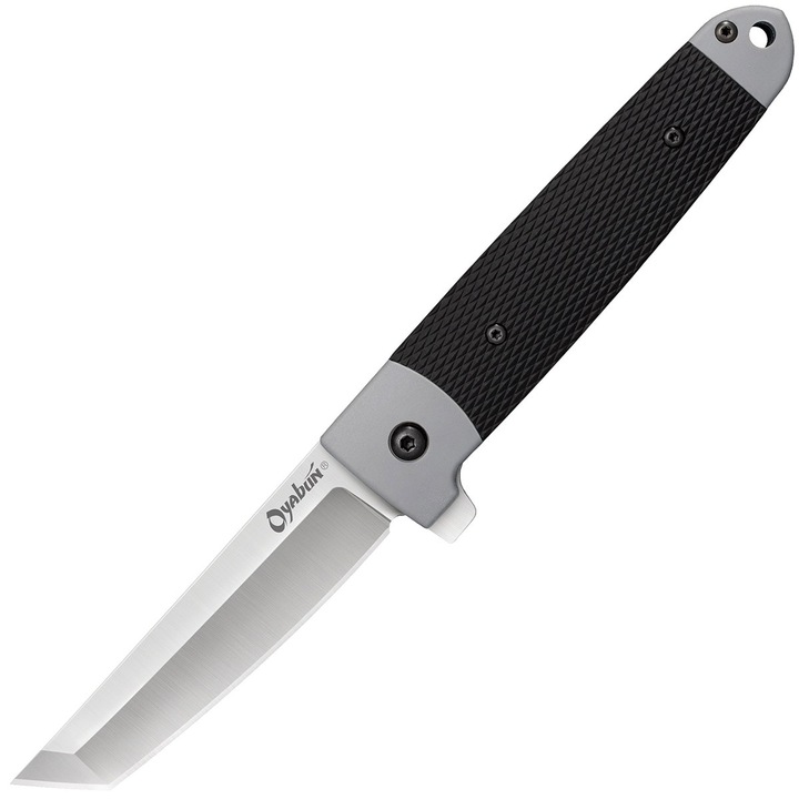Cutit pliabil EDC Oyabun, Cold Steel, Inox, 89 x 201 mm, Negru / Argintiu