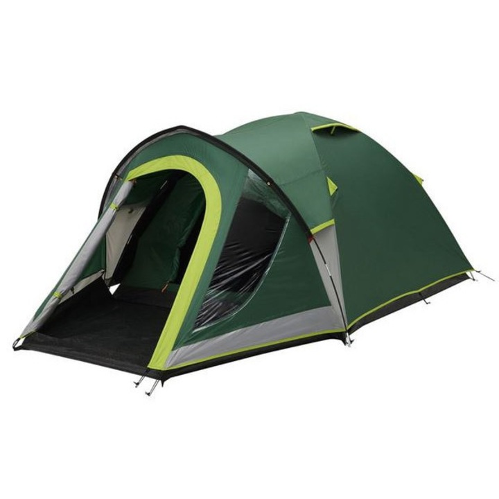 Палатка за 4 човека, Coleman, Полиестер, 6,6 кг, 58 х 20 х 19 см, Зелена
