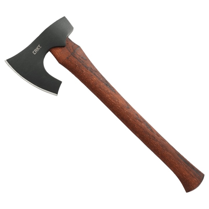 Topor, CRKT, Kovácsolt szénacél/Diófa, 115x405 mm, Barna/Fekete