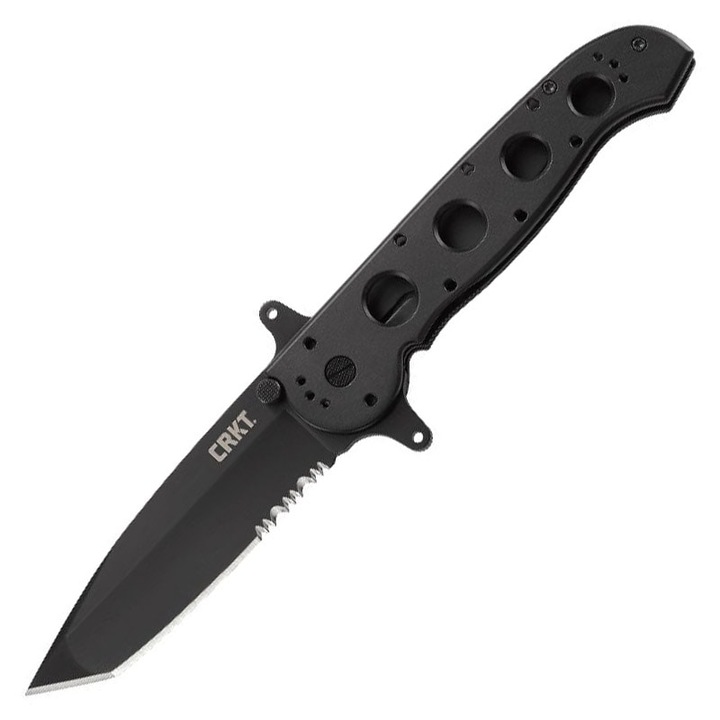 Kés, Crkt, Acél, 235 mm, Fekete
