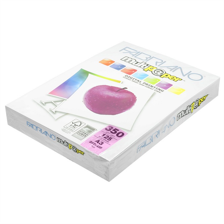 Hartie de copiat, digitala SRA3 350g. (320x450mm) Fabriano Multipaper 125 coli/pachet