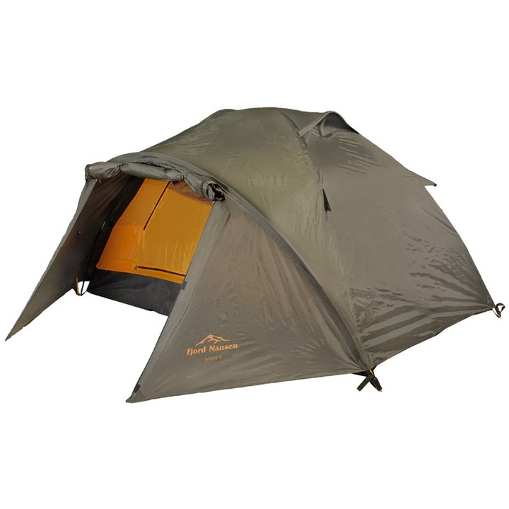 Igloo kempingsátor, Fjord Nansen Andy IV, 4 személyes, poliészter PU, 235x210x135cm, khaki