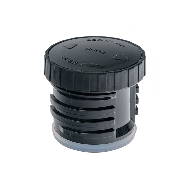 Dop termos Fjord Nansen, Plastic, Negru, 1 L