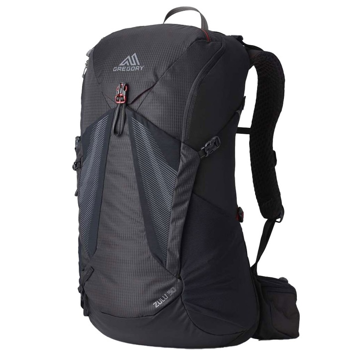 Rucsac turistic Zulu, Gregory, Poliester, 30L, 27.9x62.2x32.4 cm, Negru