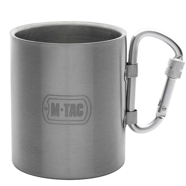Cana termos, M-Tac, Inox, 280 ml, Argintiu