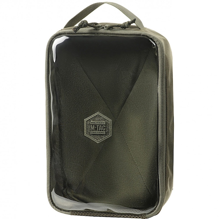 Organizator tactic, M-Tac, Cordura, 30x19 cm, Verde/Transparent