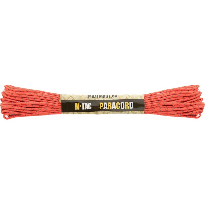 Paracord zsinór, M-Tac, Fényvisszaverő, 2 mmx15 m, Narancs