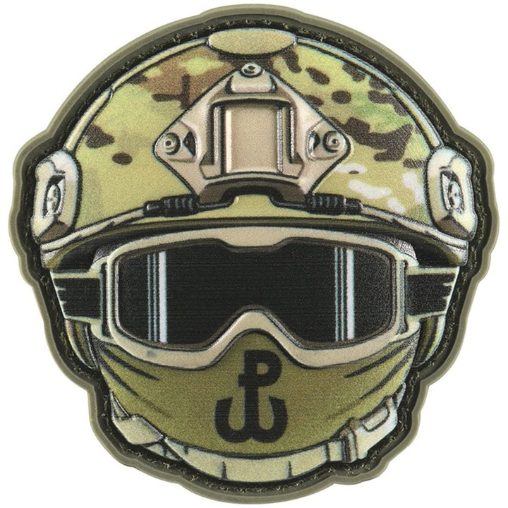 Petic 'Fighting Poland', M-Tac, PVC, 65 x 65 mm, Multicolor