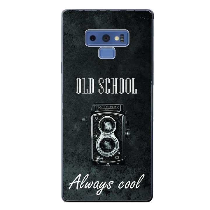 Кейс, съвместим със силиконов гел Tpu модел Samsung Galaxy Note 9 Retro Camera