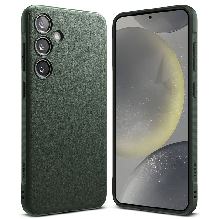 Калъф за мобилен телефон Ringke за Samsung Galaxy S24 Plus, Onyx, Dark Green
