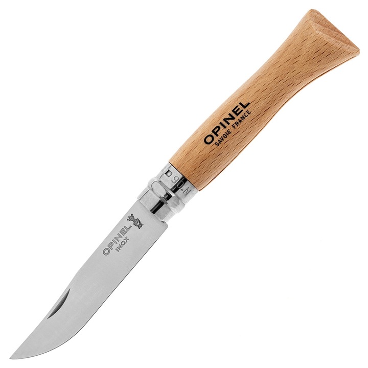 Cutit pliabil Opinel, Otel inoxidabil, 72 mm, Maro/Argintiu