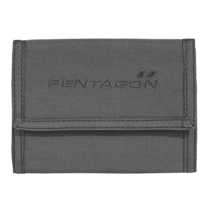 Мъжки портфейл Pentagon, Найлон, 134 x 100 x 13 мм, Сив
