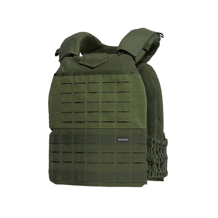 Vesta tactica Milon, Pentagon, Fibre sintetice, Verde, OneSize