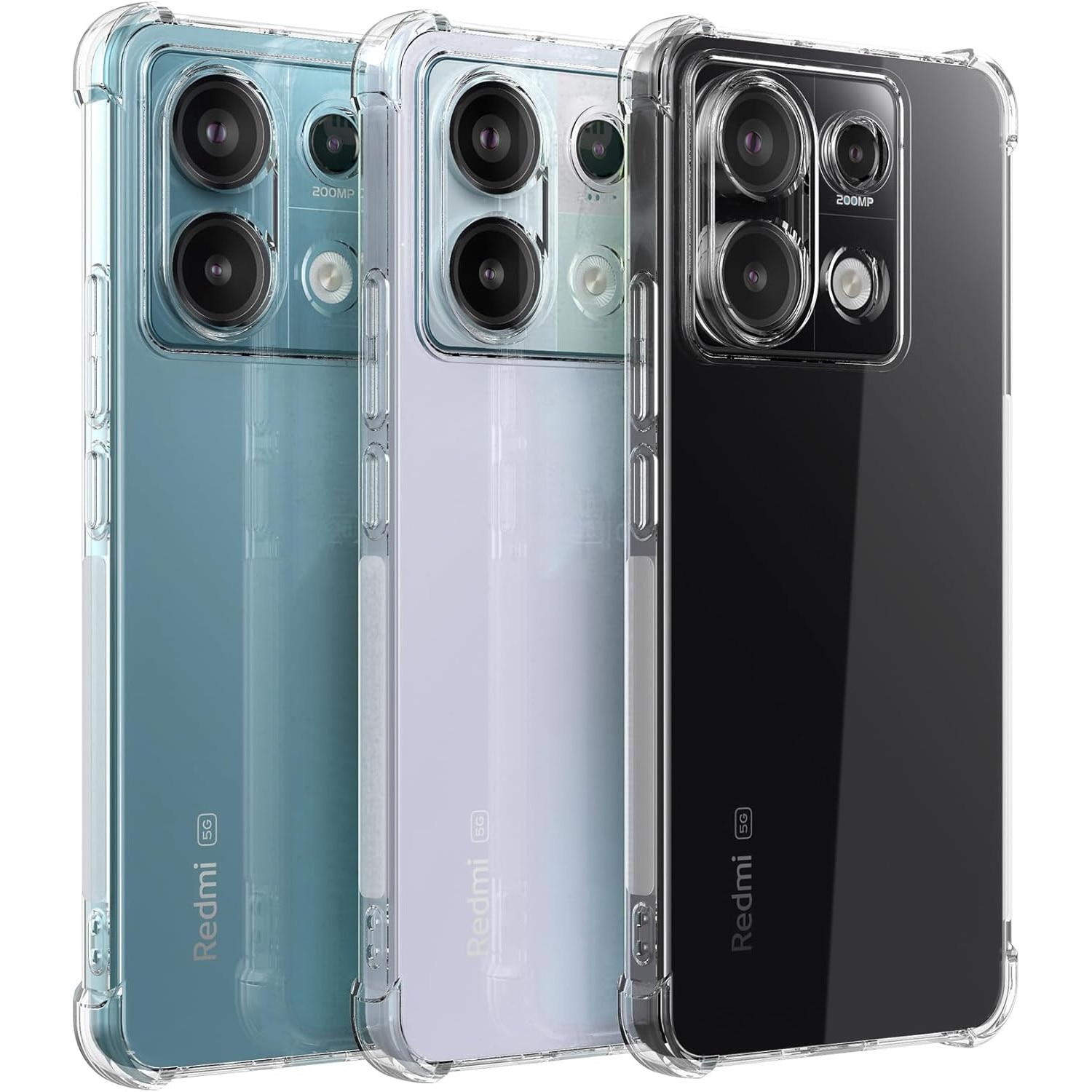 Husa Xiaomi Redmi Note 13 Pro 5G Anti-Shock 1.5 mm, reinforced 4 corners, Aiyando, clear