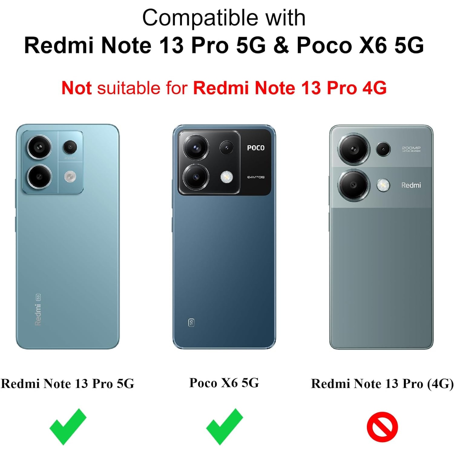 Husa Xiaomi Redmi Note 13 Pro 5G Anti-Shock 1.5 mm, reinforced 4 corners, Aiyando, clear