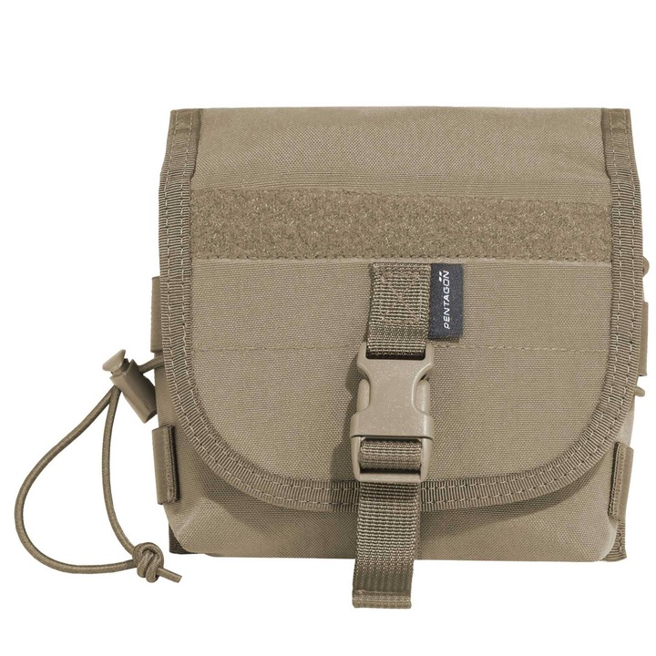 Husa protectie binoclu, Pentagon, Cordura, Velcro, 160 x 185 x 80 mm, Coyote