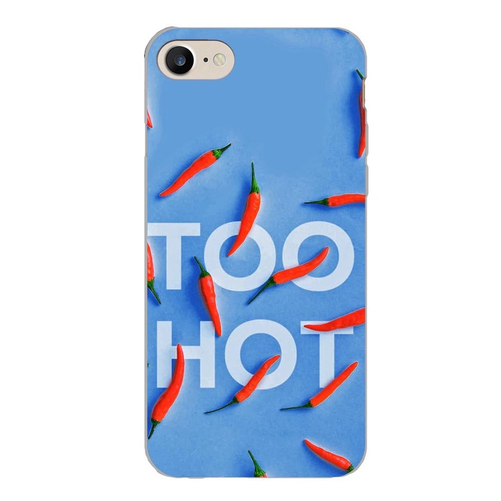 Husa compatibila cu Apple iPhone 7, iPhone 8, iPhone SE 2020 Silicon Gel Tpu Model Mesaj Too Hot