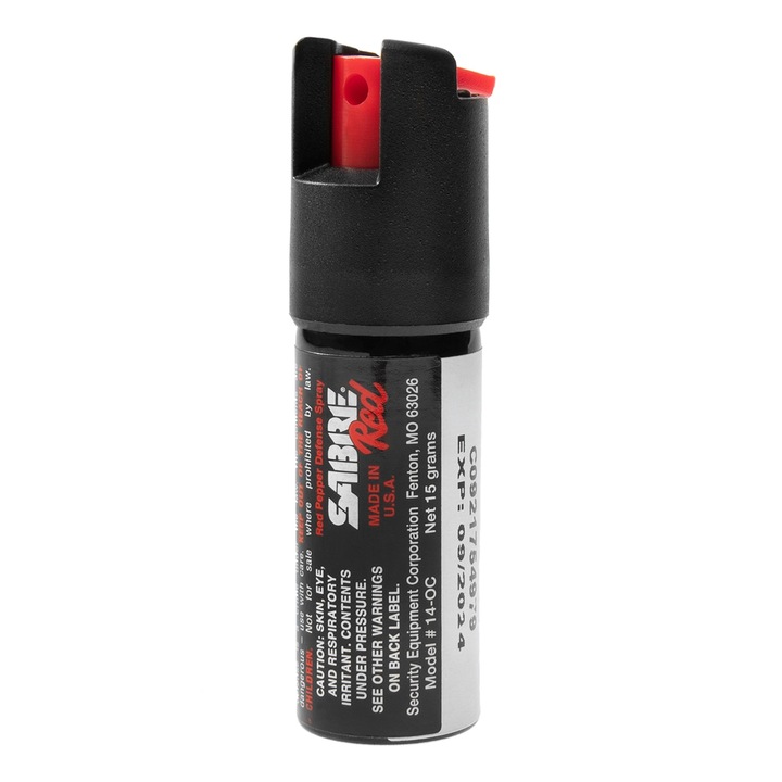 Spray paralizant Sabre Red, jet, 16ml, negru, 82x25mm