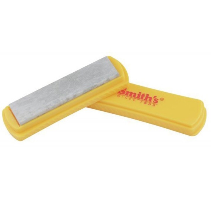 Piatra de ascutit, Smith's, Piatra naturala, Granulatie 600, Mediu, 101.6 x 25.4 mm, Alb / Galben