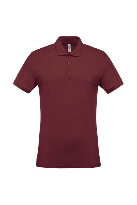 Pique férfi póló - KA254, Bor