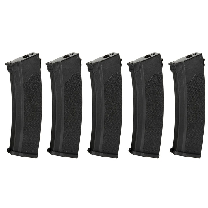 Set 5 incarcatoare S-Mag, Specna Arms, 175 bile, plastic, negru