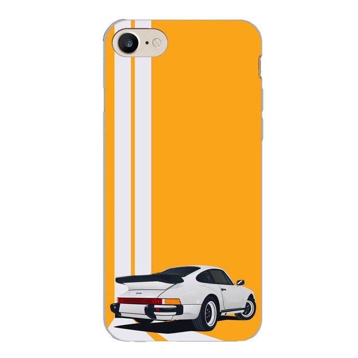 Telefontok, kompatibilis Apple iPhone 7, iPhone 8, iPhone SE 2020 szilikon gél Modell Porsche 911 Turbo