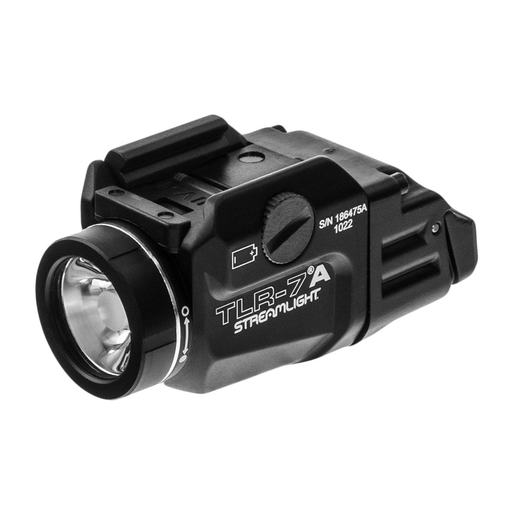 Тактически фенер, Streamlight TLR-7A Flex, LED 500 лумена, водоустойчивост IPX7, черен, 29.8x32.2x65.5mm