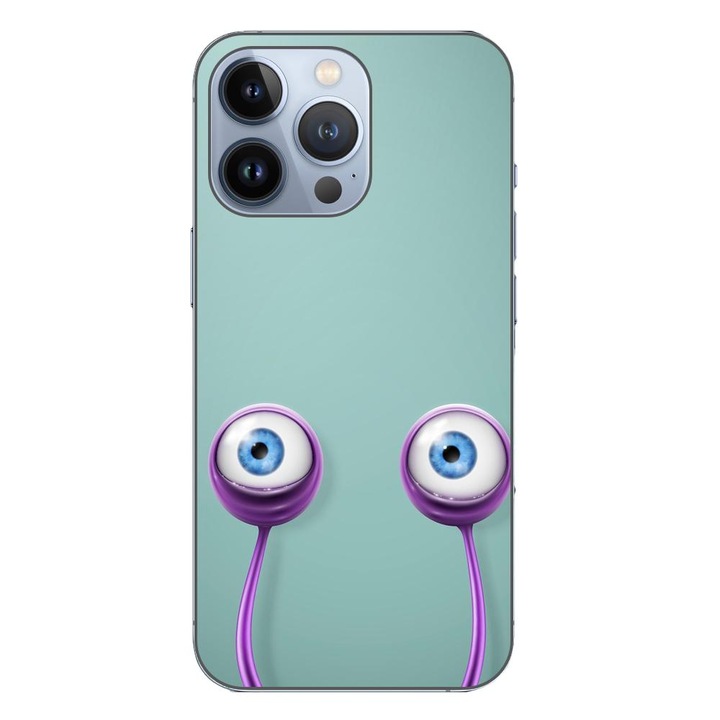 Капак, съвместим с модел Apple iPhone 13 Pro Silicon Gel Tpu Snail Eyes