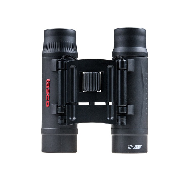 Бинокъл, TASCO, гума, 12x, антирефлексно покритие, 96/1000 м, черен