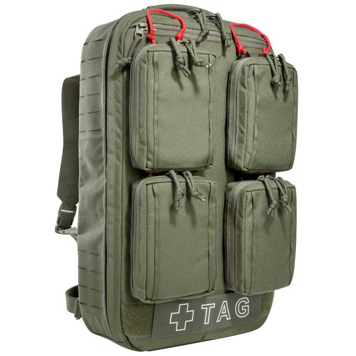 Rucsac medical, Tasmanian Tiger, Cordura, Rezistent la abraziune, 19 l, 46 x 28 x 10 cm, Kaki