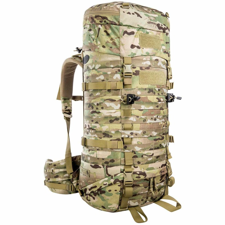 Rucsac Base Pack, Tasmanian Tiger, Cordura, Camuflaj, 74x31x23cm, 52-65L