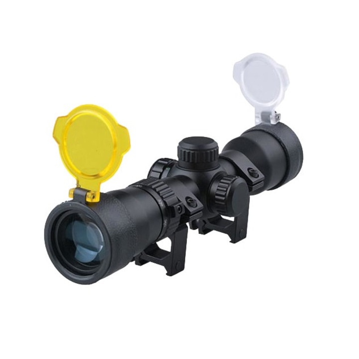 Luneta pentru arma, Theta Optics, 1.5-5x32, Carcasa metalica, 210mm, Negru