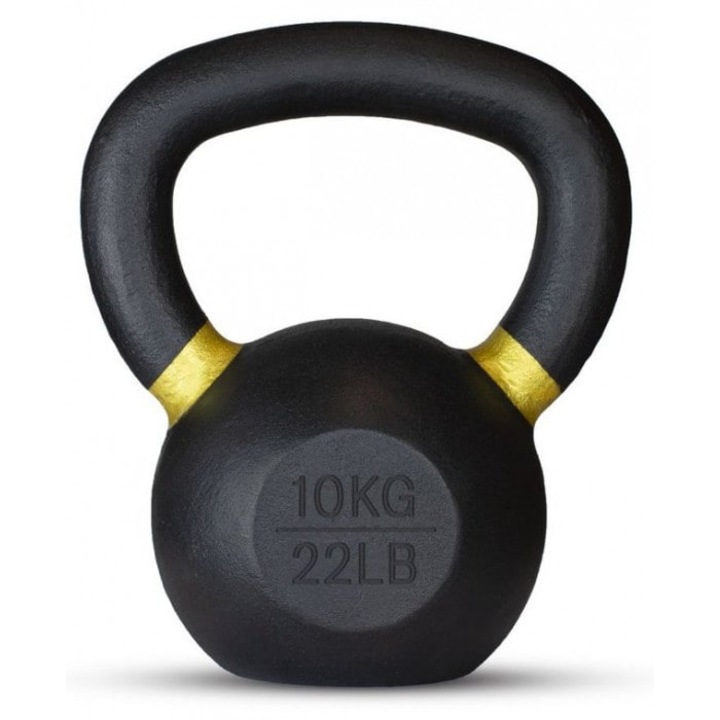 Kettlebell, Thorn+Fit, CC 2.0, fonta, negru/auriu, 10kg