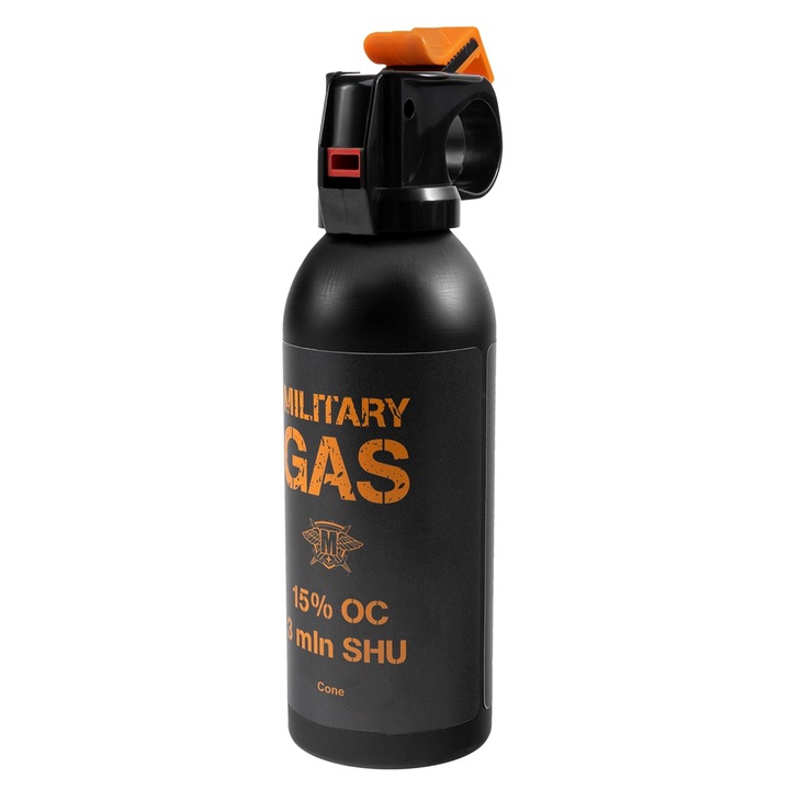 Spray paralizant, TM Military Gas, 330ml, 3 milioane SHU, raza 8m