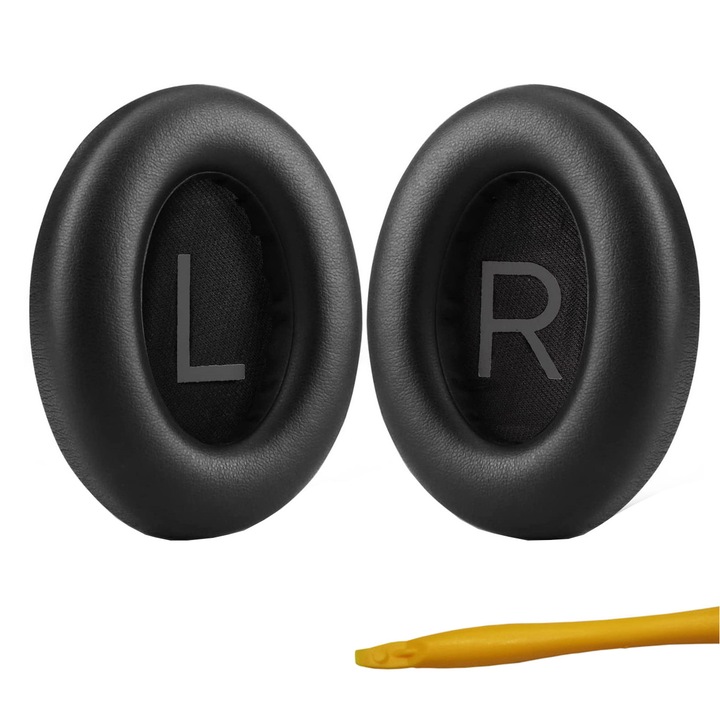 Комплект от 2 гъби за слушалки, съвместими с Bose 700 NC700 - Луксозна мемори пяна, Черни