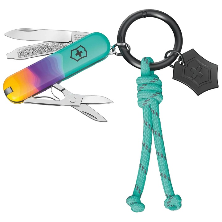 Briceag de buzunar cu breloc, Victorinox, Inox, 58 mm, 21 g, Multicolor