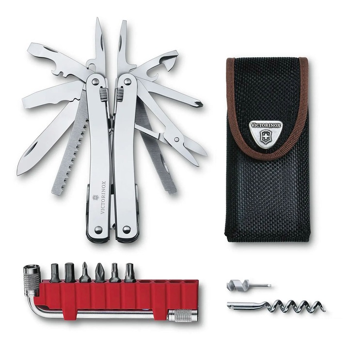 Multitool Victorinox SwissTool Spirit X Plus, rozsdamentes acél, 105x18mm, nylon burkolattal