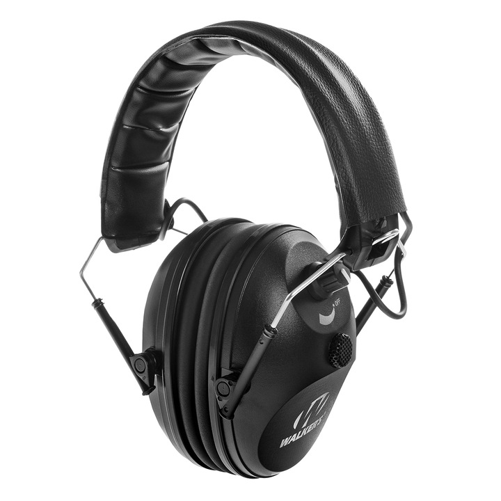 Casca protectie auditiva, Walker, 22 dB, Pliabile, Negru